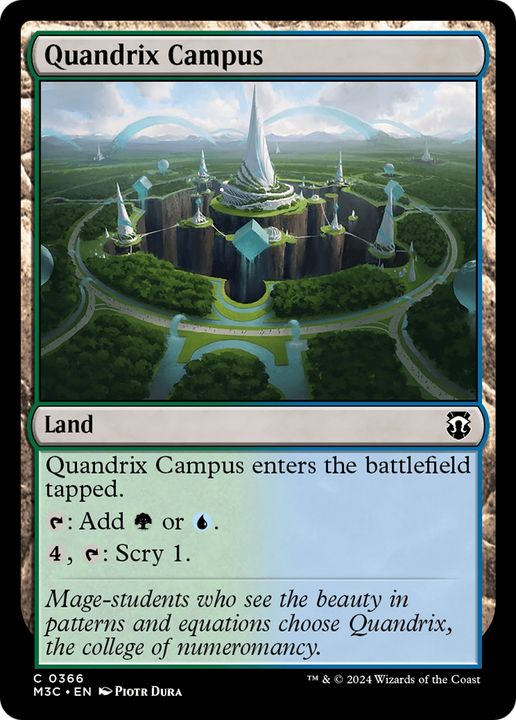 Quandrix Campus in the group Magic the Gathering / Sets / Modern Horizons 3 Tokens at Proxyprinters.com (94202)