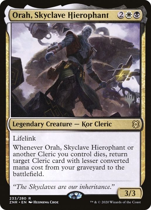 Orah, Skyclave Hierophant in the group Magic the Gathering / Types / Colors / Multicolors / B, W at Proxyprinters.com (9421)