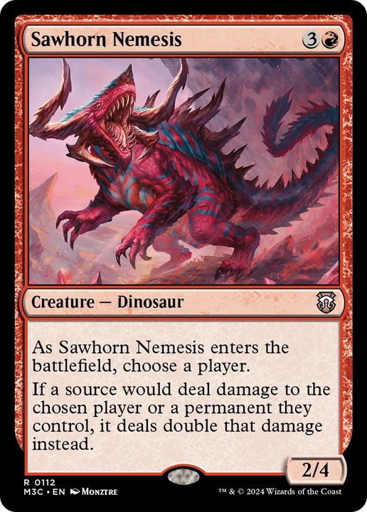 Sawhorn Nemesis in the group Magic the Gathering / Sets / Modern Horizons 3 Tokens at Proxyprinters.com (94224)