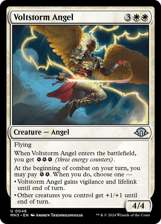 Voltstorm Angel in the group Magic the Gathering / Sets / Modern Horizons 3 Commander at Proxyprinters.com (94227)