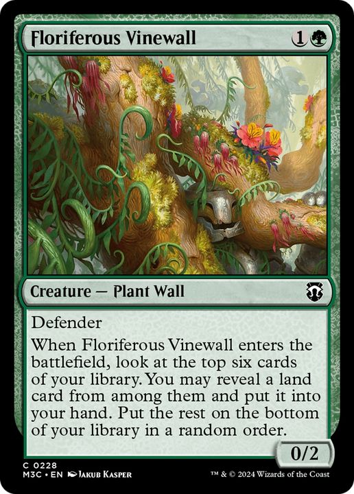 Floriferous Vinewall in the group Magic the Gathering / Sets / Modern Horizons 3 Tokens at Proxyprinters.com (94280)