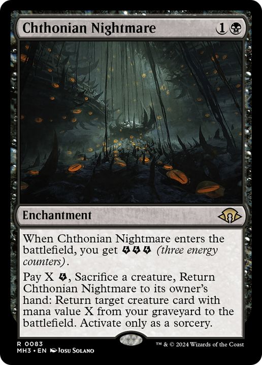 Chthonian Nightmare in the group Magic the Gathering / Sets / Modern Horizons 3 Commander at Proxyprinters.com (94326)