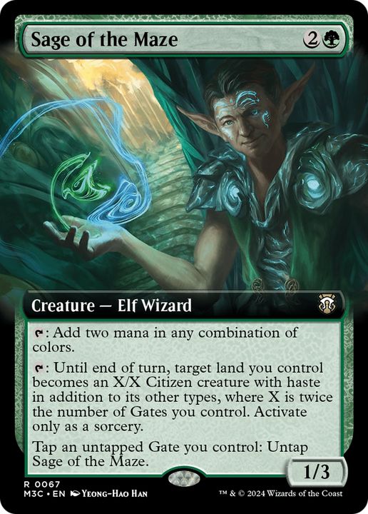 Sage of the Maze in the group Magic the Gathering / Sets / Modern Horizons 3 Tokens at Proxyprinters.com (94350)