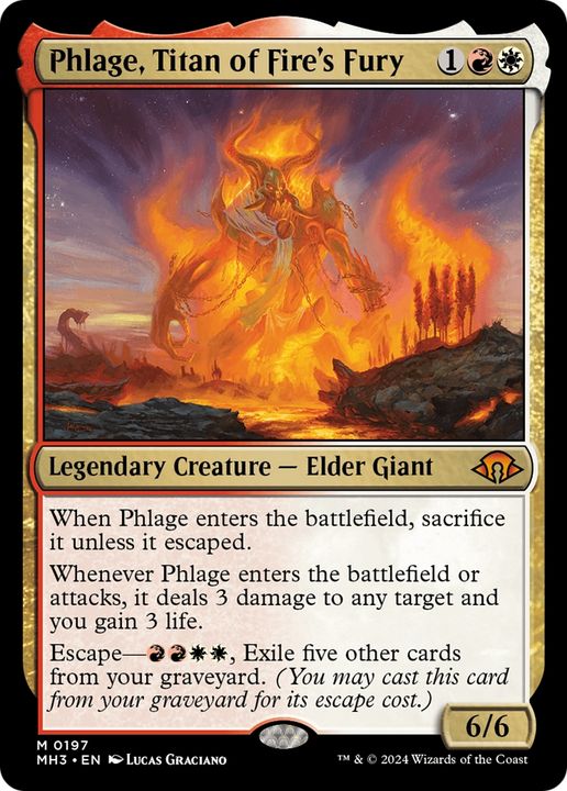 Phlage, Titan of Fire's Fury in the group Magic the Gathering / Sets / Modern Horizons 3 Commander at Proxyprinters.com (94412)