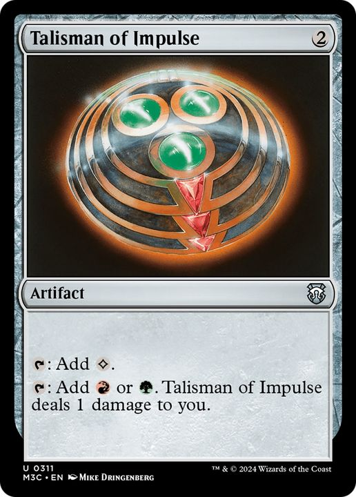 Talisman of Impulse in the group Magic the Gathering / Sets / Modern Horizons 3 Tokens at Proxyprinters.com (94478)