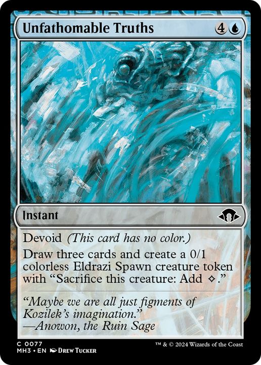 Unfathomable Truths in the group Magic the Gathering / Sets / Modern Horizons 3 Commander at Proxyprinters.com (94508)