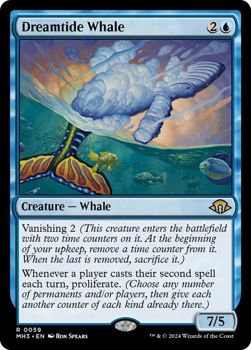 Dreamtide Whale in the group Magic the Gathering / Sets / Modern Horizons 3 Commander at Proxyprinters.com (94525)