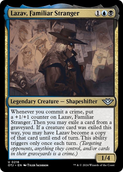 Lazav, Familiar Stranger in the group Magic the Gathering / Sets / Outlaws of Thunder Junction at Proxyprinters.com (94538)