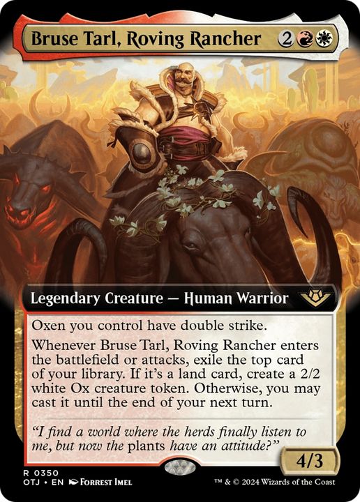 Bruse Tarl, Roving Rancher in the group Magic the Gathering / Sets / Outlaws of Thunder Junction at Proxyprinters.com (94551)