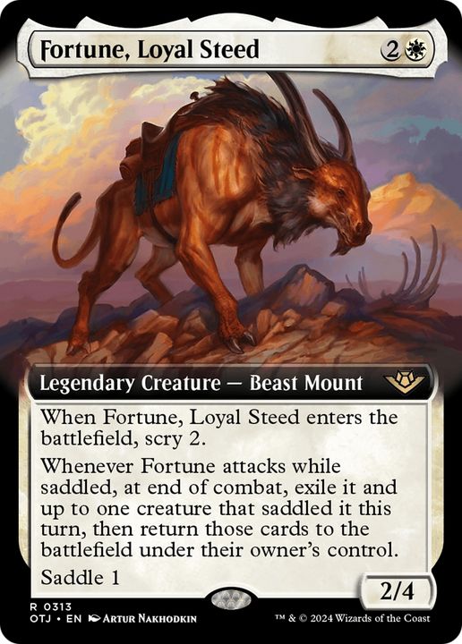 Fortune, Loyal Steed in the group Magic the Gathering / Types / Colors / White at Proxyprinters.com (94552)