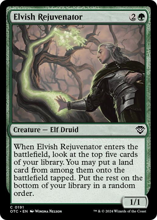 Elvish Rejuvenator in the group Magic the Gathering / Sets / Outlaws of Thunder Junction Commander at Proxyprinters.com (94557)