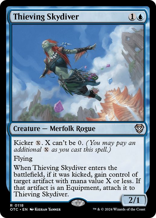 Thieving Skydiver in the group Magic the Gathering / Sets / Outlaws of Thunder Junction Commander at Proxyprinters.com (94569)