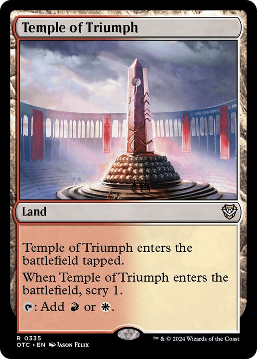 Temple of Triumph in the group Magic the Gathering / Sets / Outlaws of Thunder Junction Commander at Proxyprinters.com (94575)