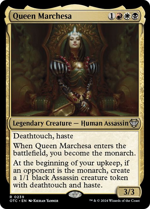 Queen Marchesa in the group Magic the Gathering / Types / Colors / Multicolors / B, R, W at Proxyprinters.com (94608)