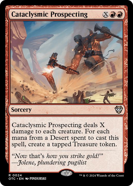 Cataclysmic Prospecting in the group Magic the Gathering / Sets / Outlaws of Thunder Junction Commander at Proxyprinters.com (94625)