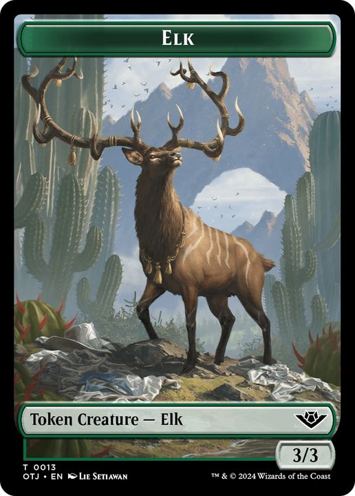 Elk in the group Magic the Gathering / Sets / Outlaws of Thunder Junction Tokens at Proxyprinters.com (94634)