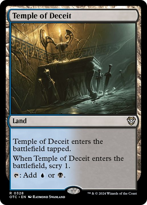 Temple of Deceit in the group Magic the Gathering / Sets / Outlaws of Thunder Junction Commander at Proxyprinters.com (94646)