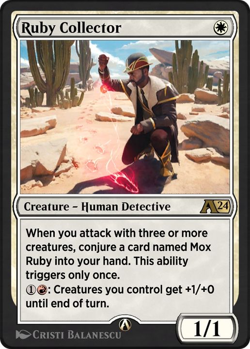 Ruby Collector in the group Magic the Gathering / Types / Colors / White at Proxyprinters.com (94651)