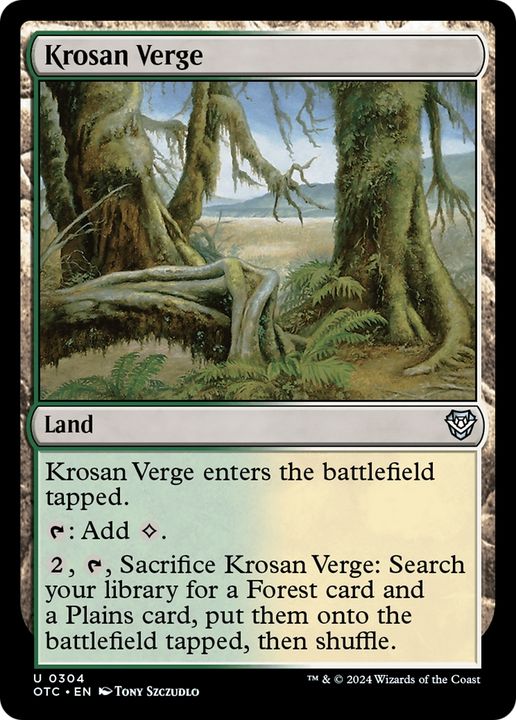 Krosan Verge in the group Magic the Gathering / Sets / Outlaws of Thunder Junction Commander at Proxyprinters.com (94659)