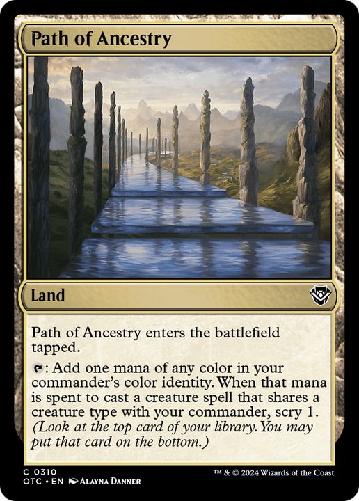 Path of Ancestry in the group Magic the Gathering / Sets / Outlaws of Thunder Junction Commander at Proxyprinters.com (94662)