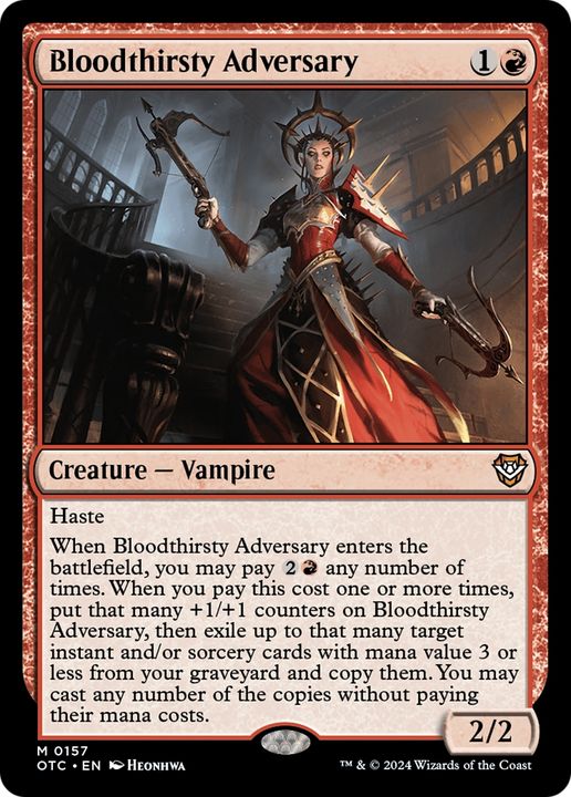 Bloodthirsty Adversary in the group Magic the Gathering / Types / Colors / Red at Proxyprinters.com (94675)