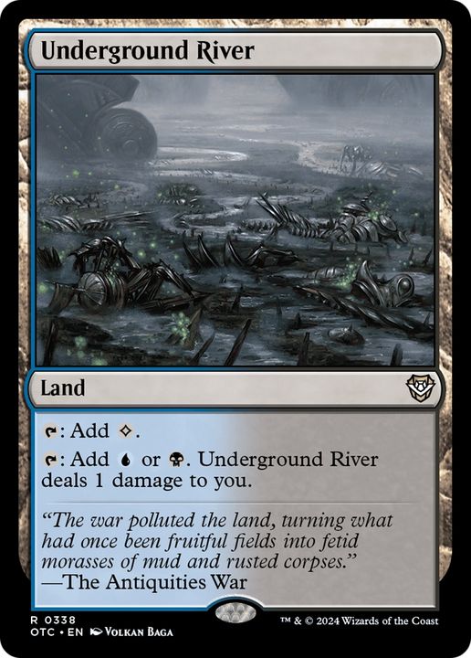 Underground River in the group Magic the Gathering / Sets / Outlaws of Thunder Junction Commander at Proxyprinters.com (94677)