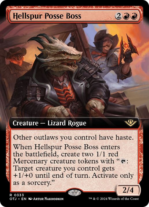 Hellspur Posse Boss in the group Magic the Gathering / Sets / Outlaws of Thunder Junction at Proxyprinters.com (94712)