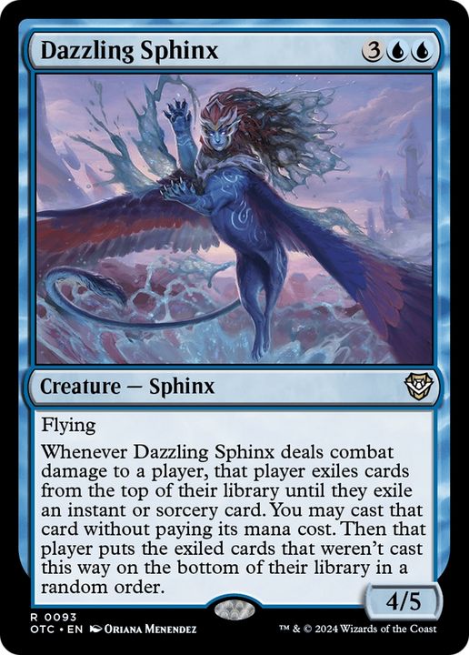 Dazzling Sphinx in the group Magic the Gathering / Sets / Outlaws of Thunder Junction Commander at Proxyprinters.com (94749)