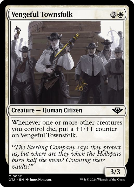 Vengeful Townsfolk in the group Magic the Gathering / Sets / Outlaws of Thunder Junction at Proxyprinters.com (94750)