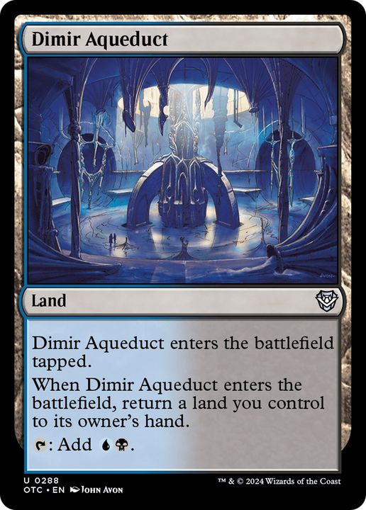 Dimir Aqueduct in the group Magic the Gathering / Sets / Outlaws of Thunder Junction Commander at Proxyprinters.com (94757)