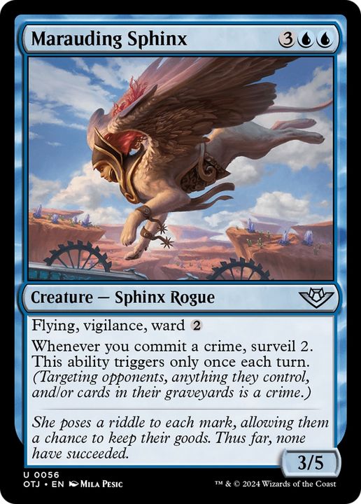 Marauding Sphinx in the group Magic the Gathering / Sets / Outlaws of Thunder Junction at Proxyprinters.com (94777)