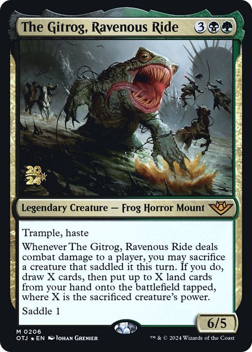 The Gitrog, Ravenous Ride in the group Magic the Gathering / Types / Colors / Multicolors / B, G at Proxyprinters.com (94806)