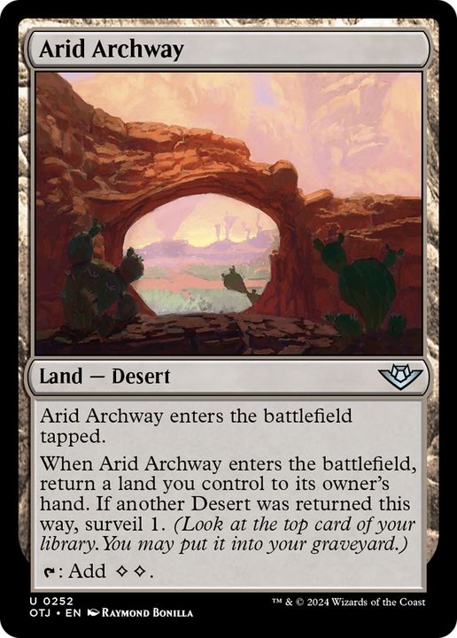 Arid Archway in the group Magic the Gathering / Sets / Outlaws of Thunder Junction at Proxyprinters.com (94814)