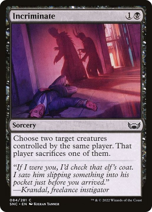 Incriminate in the group Magic the Gathering / Types / Colors / Black at Proxyprinters.com (9482)