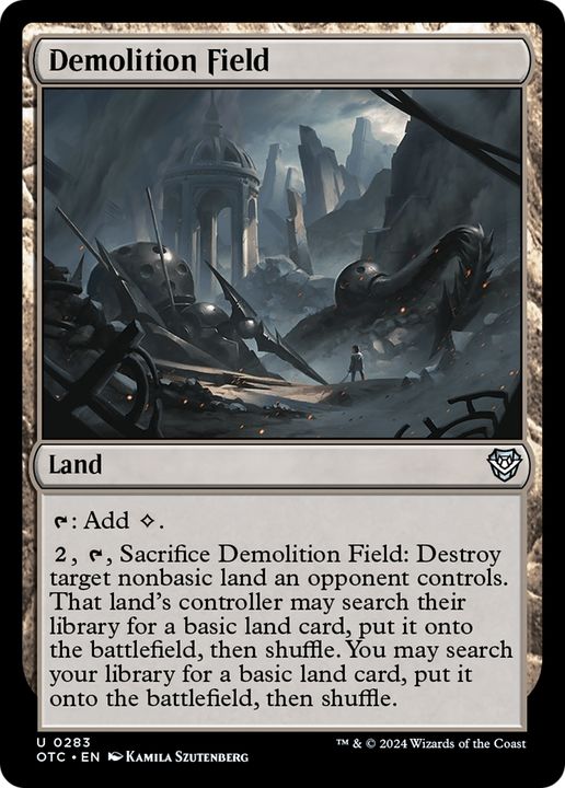 Demolition Field in the group Magic the Gathering / Sets / Outlaws of Thunder Junction Commander at Proxyprinters.com (94839)