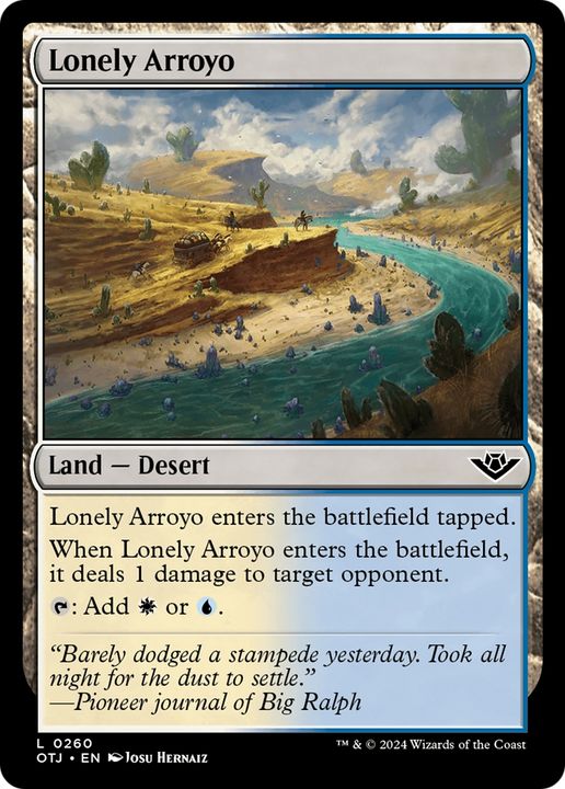 Lonely Arroyo in the group Magic the Gathering / Sets / Outlaws of Thunder Junction at Proxyprinters.com (94854)