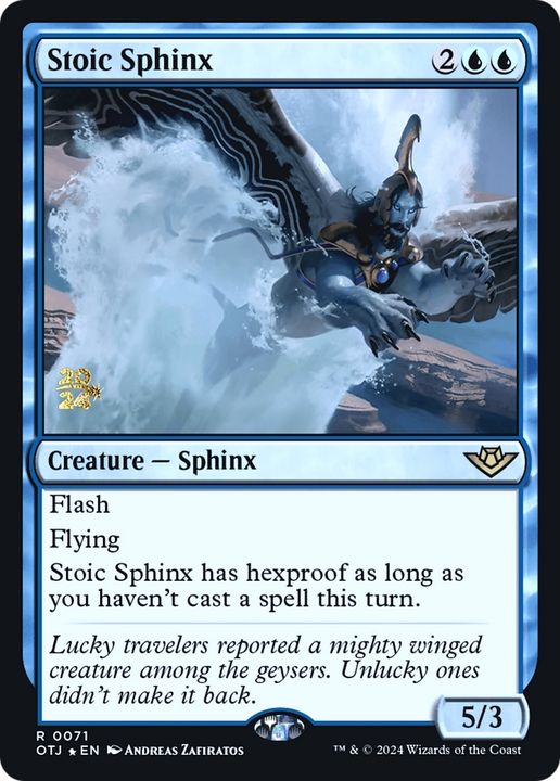 Stoic Sphinx in the group Magic the Gathering / Types / Colors / Blue at Proxyprinters.com (94882)