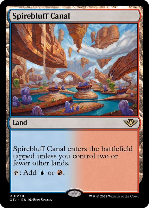 Spirebluff Canal in the group Magic the Gathering / Sets / Outlaws of Thunder Junction at Proxyprinters.com (94914)