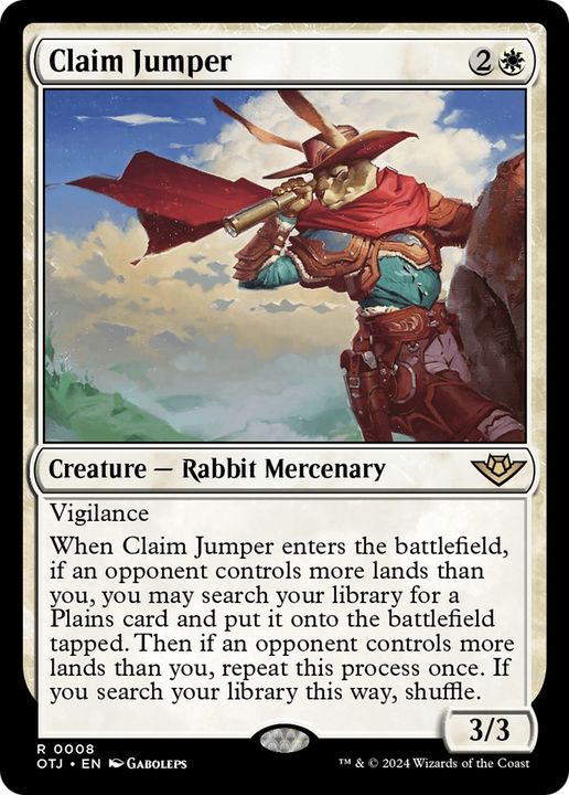 Claim Jumper in the group Magic the Gathering / Types / Colors / White at Proxyprinters.com (94959)