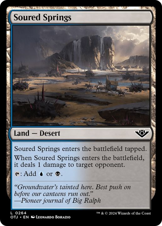 Soured Springs in the group Magic the Gathering / Sets / Outlaws of Thunder Junction at Proxyprinters.com (94966)