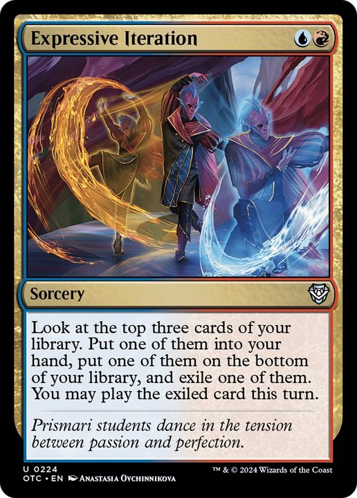 Expressive Iteration in the group Magic the Gathering / Types / Colors / Multicolors / R, U at Proxyprinters.com (94990)