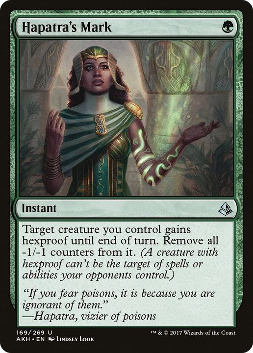 Hapatra's Mark in the group Magic the Gathering / Types / Colors / Green at Proxyprinters.com (9500)