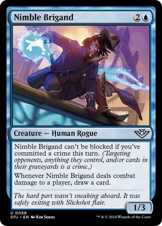 Nimble Brigand in the group Magic the Gathering / Sets / Outlaws of Thunder Junction at Proxyprinters.com (95015)