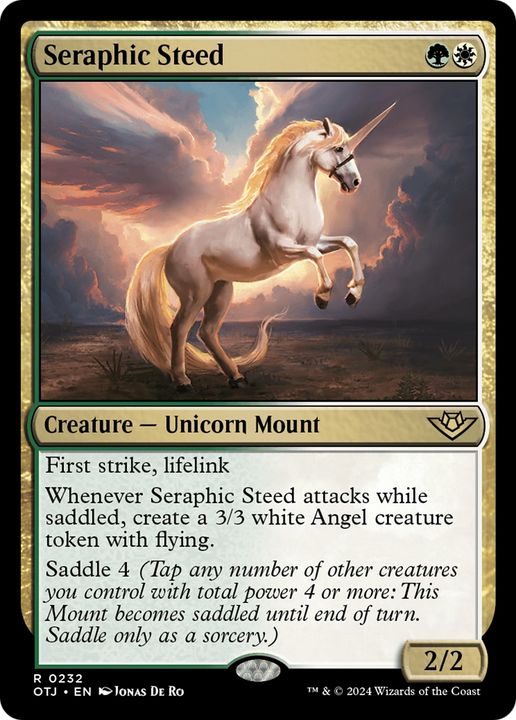 Seraphic Steed in the group Magic the Gathering / Sets / Outlaws of Thunder Junction at Proxyprinters.com (95044)