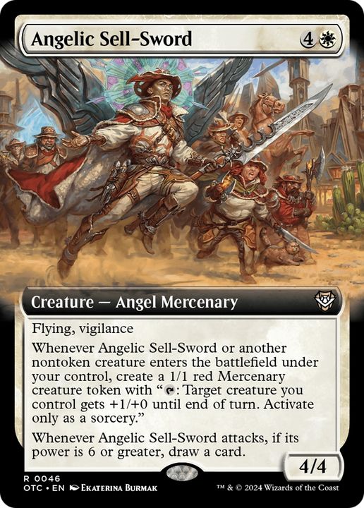 Angelic Sell-Sword in the group Magic the Gathering / Sets / Outlaws of Thunder Junction Commander at Proxyprinters.com (95066)