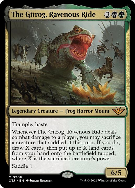 The Gitrog, Ravenous Ride in the group Magic the Gathering / Sets / Outlaws of Thunder Junction at Proxyprinters.com (95068)