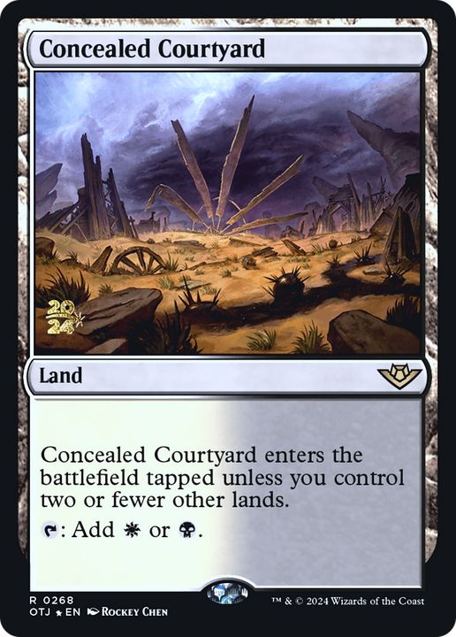 Concealed Courtyard in the group Magic the Gathering / Sets / Outlaws of Thunder Junction Promos at Proxyprinters.com (95082)