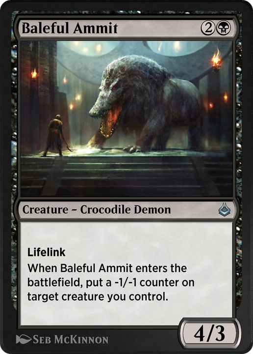 Baleful Ammit in the group Magic the Gathering / Types / Colors / Black at Proxyprinters.com (9509)