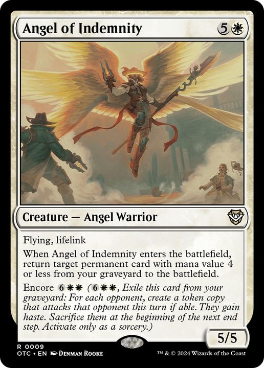 Angel of Indemnity in the group Magic the Gathering / Sets / Outlaws of Thunder Junction Commander at Proxyprinters.com (95106)