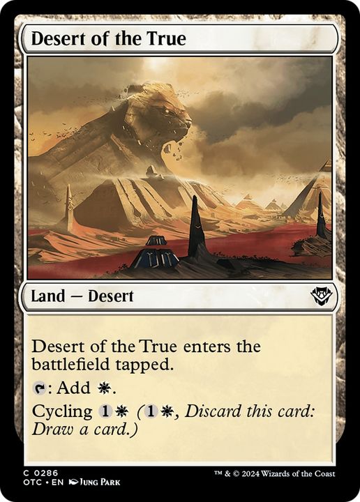 Desert of the True in the group Magic the Gathering / Sets / Outlaws of Thunder Junction Commander at Proxyprinters.com (95107)